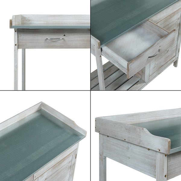 Plantbord Aliano Fyrretræ Grå [casa.pro]