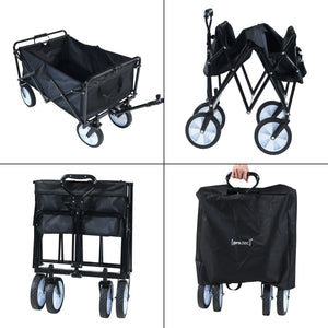 Bollerwagen Stenlille 84x55 cm maks. 80 kg Sort [pro.tec]