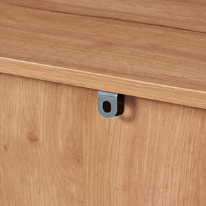 Skænk Varkaus 75x140x40cm MDF Eg-look [en.casa]
