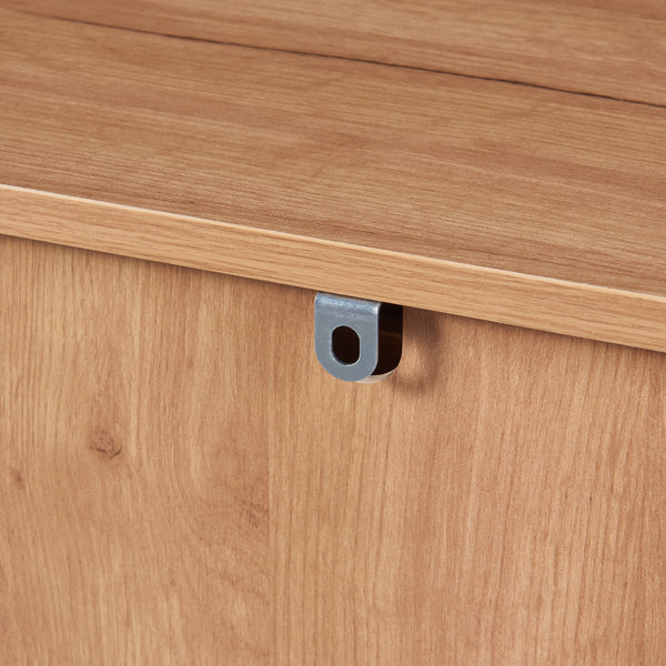 Skænk Varkaus 75x140x40cm MDF Eg-look [en.casa]
