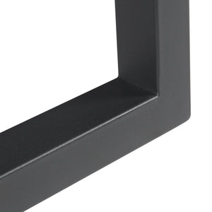 Bordstel 2 stk. sæt Lunderskov 35x50cm Sort [en.casa]