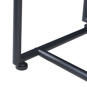Konsolbord Nordfron 120x40x75 cm marmor, hvid [en.casa]