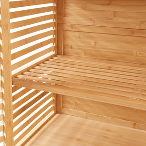 Badeværelsesskab Raurgela 180x80x40 cm bambus [en.casa]