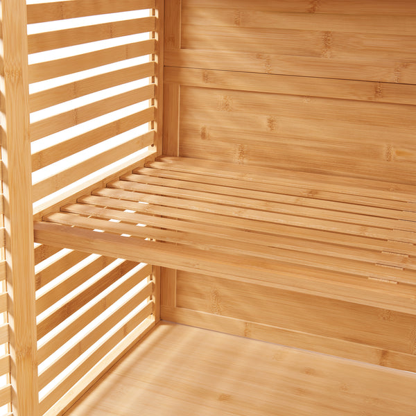 Badeværelsesskab Raurgela 180x80x40 cm bambus [en.casa]