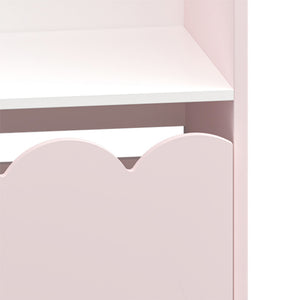 Børnehylde Vestnes 114x91x30 cm Cotton Candy/White [en.casa]
