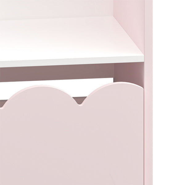 Børnehylde Vestnes 114x91x30 cm Cotton Candy/White [en.casa]