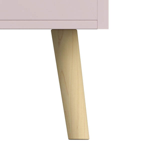 Legetøjskasse Vestnes 60x30x44 cm Cotton Candy/White [en.casa]