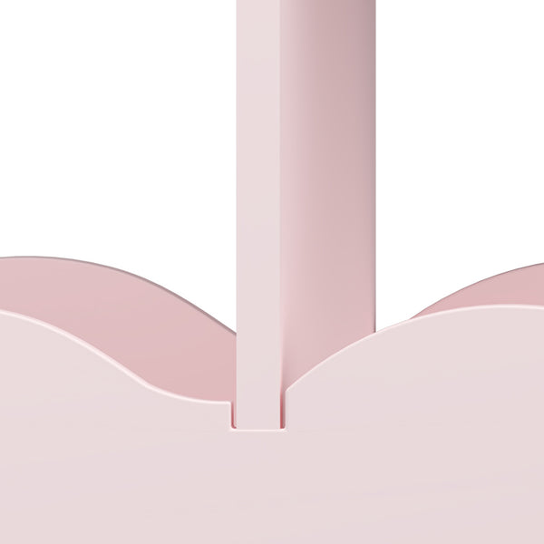 Børnegarderobe Vestnes med spejl 100x94x38 cm Cotton Candy [en.casa]