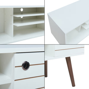 TV-skab Vare 130x40x66 cm hvid [en.casa]