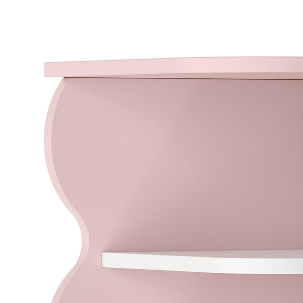 Børnehjørnehylde Vestnes 108x27x27 cm Cotton Candy/White [en.casa]