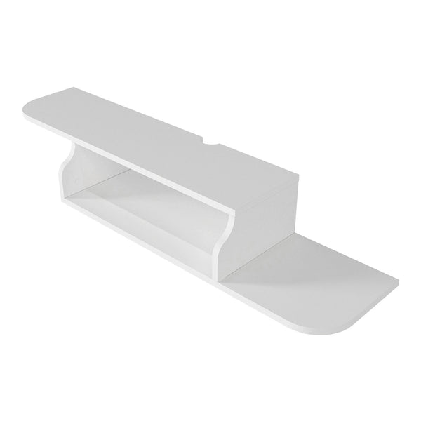 Hængende TV-lowboard Kershaby 120x30x19 cm Hvid [en.casa]