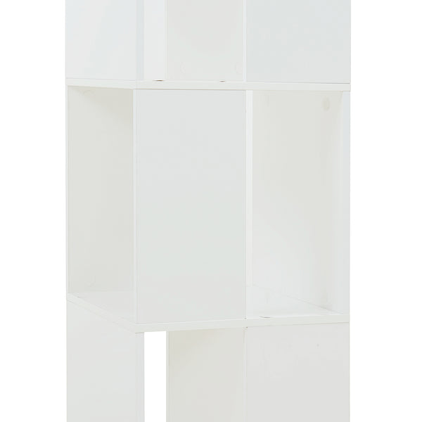 Drejelig bogreol Fjelmarirg 109x34x34 cm Hvid [en.casa]