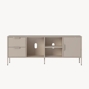 TV-skab Kliri Stål 150x35x58 cm Kamel farve [en.casa]