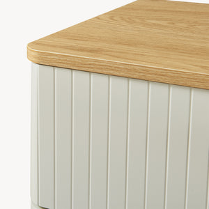 Kommode Ferrersp med 3 skuffer 70x60x40 cm egetræslook/sandfarver [en.casa]