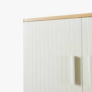 Toiletskab Ferrersp 160x63x20 cm egetræslook/sandfarver [en.casa]