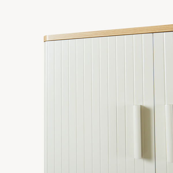 Toiletskab Ferrersp 160x63x20 cm egetræslook/sandfarver [en.casa]