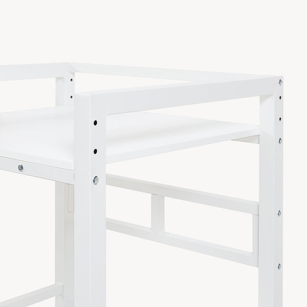 Vaskemaskinehylde høj 105x73x63 cm hvid [en.casa]