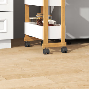 Varulta trolley 80x41x20 cm natur/hvid [en.casa]