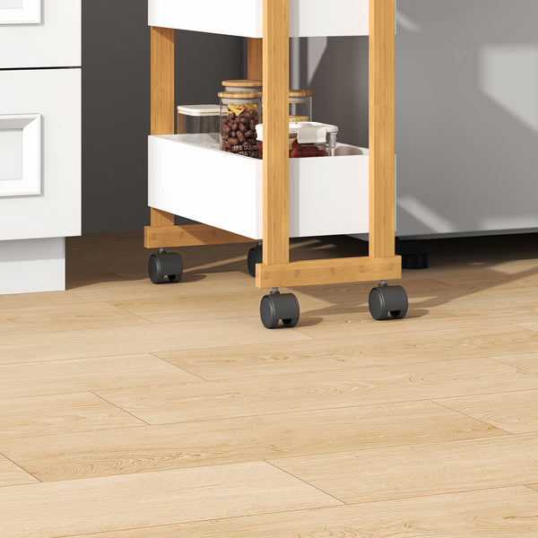 Varulta trolley 80x41x20 cm natur/hvid [en.casa]