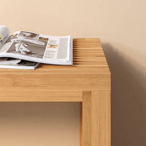 Skobænk Korjad 90x33x43 cm bambus [en.casa]