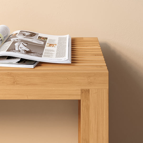 Skobænk Korjad 90x33x43 cm bambus [en.casa]