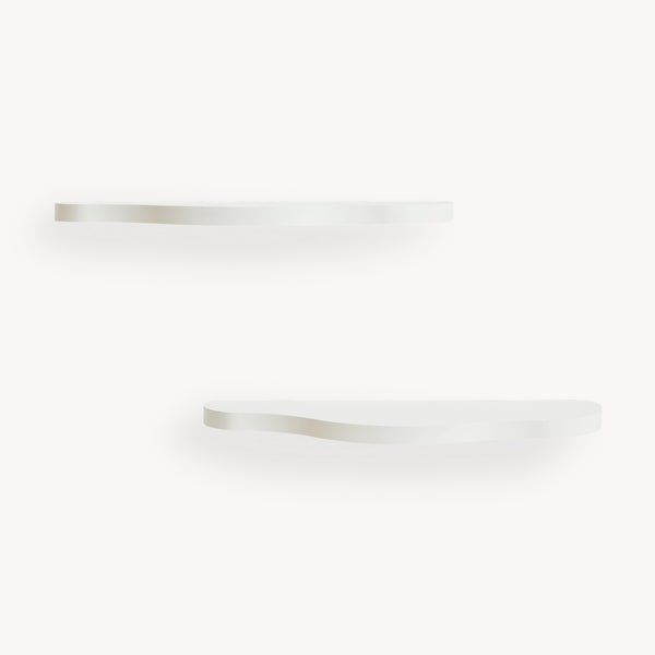 Børne-vægophængsæt 2 dele Sirlstalo 57x19x3 cm Hvid [en.casa]