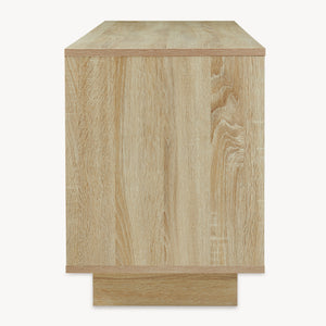 Tv-skab Kenta 120x39x52 cm Sonoma-eg-look/hvid [en.casa]