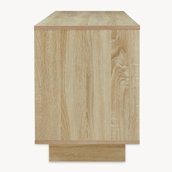 Tv-skab Kenta 120x39x52 cm Sonoma-eg-look/hvid [en.casa]
