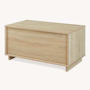 Sofabord Kenta 80x45x40 cm Sonoma-eglook/ hvid [en.casa]