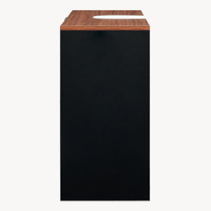 Vaskeskab Trond 60x66x30 cm Sort/Valnøddeudseende [en.casa]