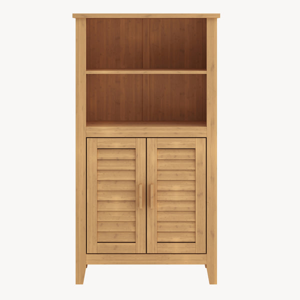 Skab ved siden af Rirg 92x50x25 cm bambus natur [en.casa]
