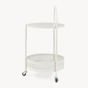 Serveringsvogn Jässaatka stål 76x40 cm grå [en.casa]