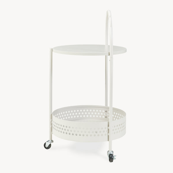 Serveringsvogn Jässaatka stål 76x40 cm grå [en.casa]
