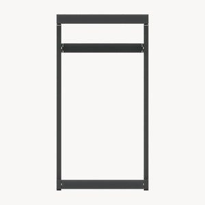 Udendørs sidebord Gaby stål 58x40x30 cm antracitgrå [casa.pro]