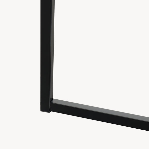 Garderobestativ Norjad 160x80x41 cm Metal Sort [en.casa]