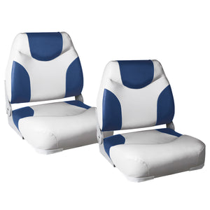 [pro.tec]® Foldbar Bådstol sæt - 2 stk. - 42,5x41x50cm - i flere farver