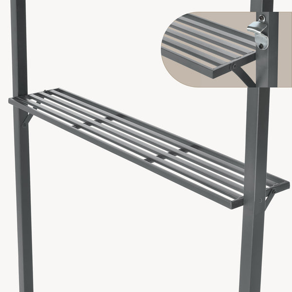 Grillpavillon Parga 250x241x151cm mørkegrå en.casa