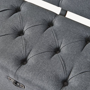 Kiste Malmöhus 110x48x75cm mørkegrå [en.casa].