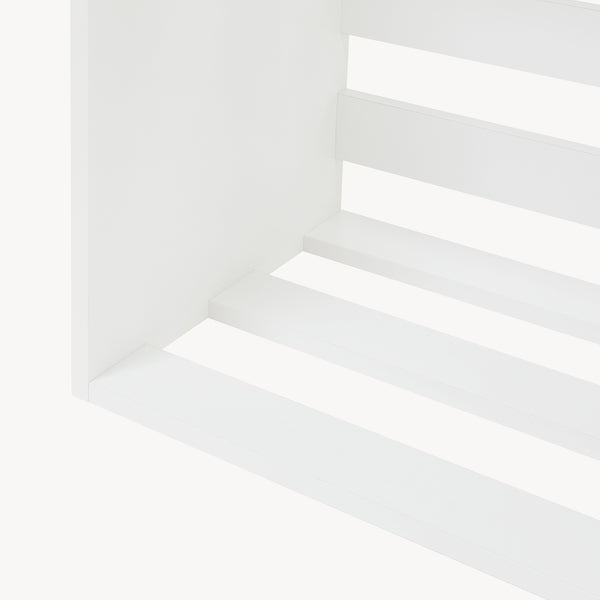 Sidebord Rønde 43x64x33 cm hvid [en.casa]