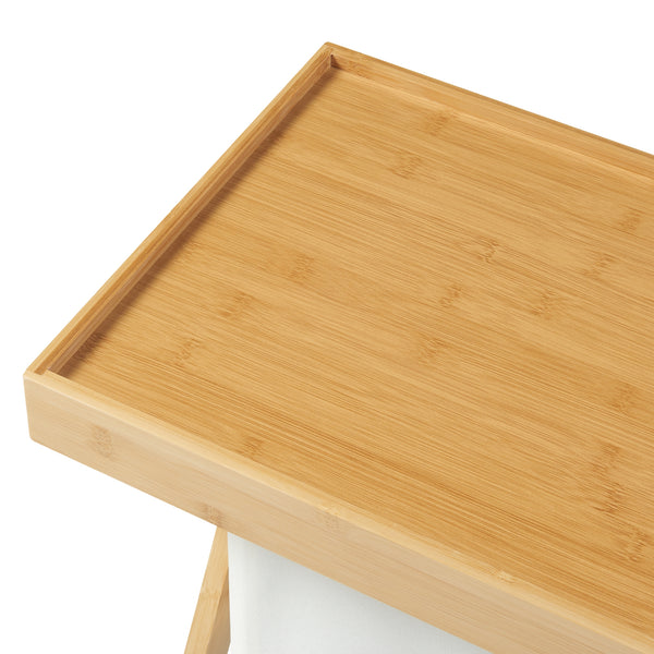 Hattfjelldal picnicbord 53x48x32cm bambus [en.casa].