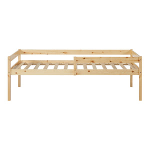 Dobbelt børneseng Sonkajärvi 90x200cm fyrretræ natur [en.casa]