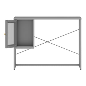 Skrivebord Sund Stål 75x100x50 cm Grå [en.casa]