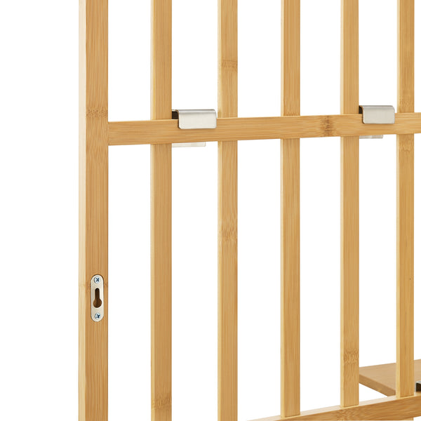 Væghylde Røst 120x80x13cm Bambus [en.casa]