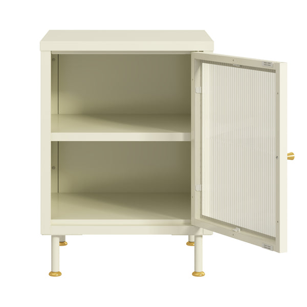Sideskab Lindau 56x40x40 cm cremehvid [en.casa]