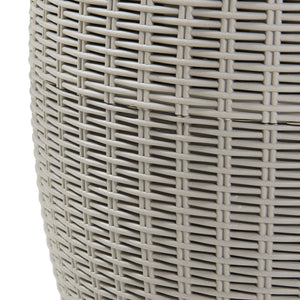 Køleboks-puf Avetrana 44xØ40 cm Lysebrun [casa.pro]