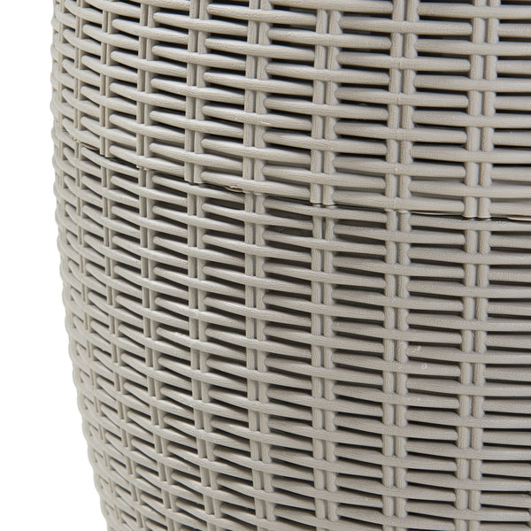Køleboks-puf Avetrana 44xØ40 cm Lysebrun [casa.pro]