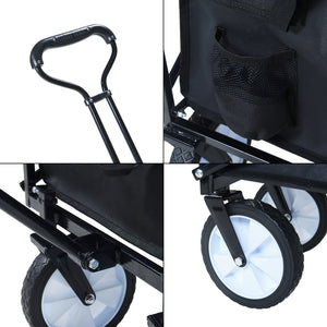 Bollerwagen Stenlille 84x55 cm maks. 80 kg Sort [pro.tec]