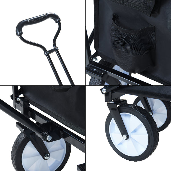Bollerwagen Stenlille 84x55 cm maks. 80 kg Sort [pro.tec]