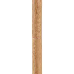 Banchory metalgulvlampe 163 cm træ-effekt/hvid [lux.pro]