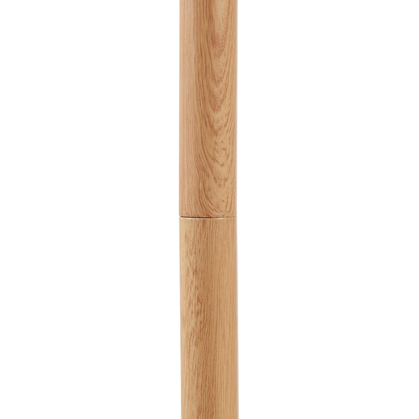 Banchory metalgulvlampe 163 cm træ-effekt/hvid [lux.pro]